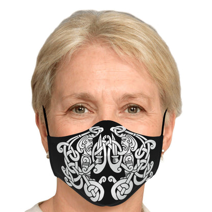 White Viking Guards Face Mask Cover