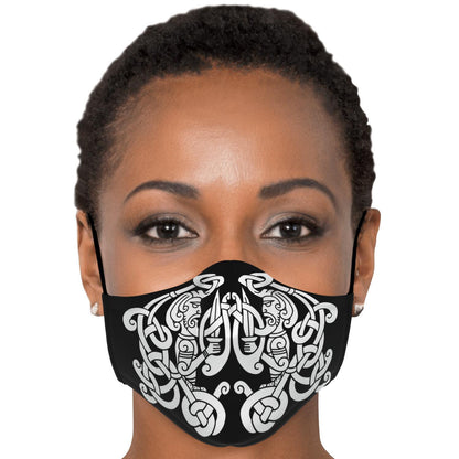 White Viking Guards Face Mask Cover