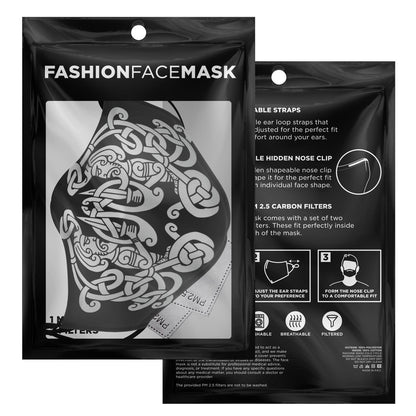 White Viking Guards Face Mask Cover