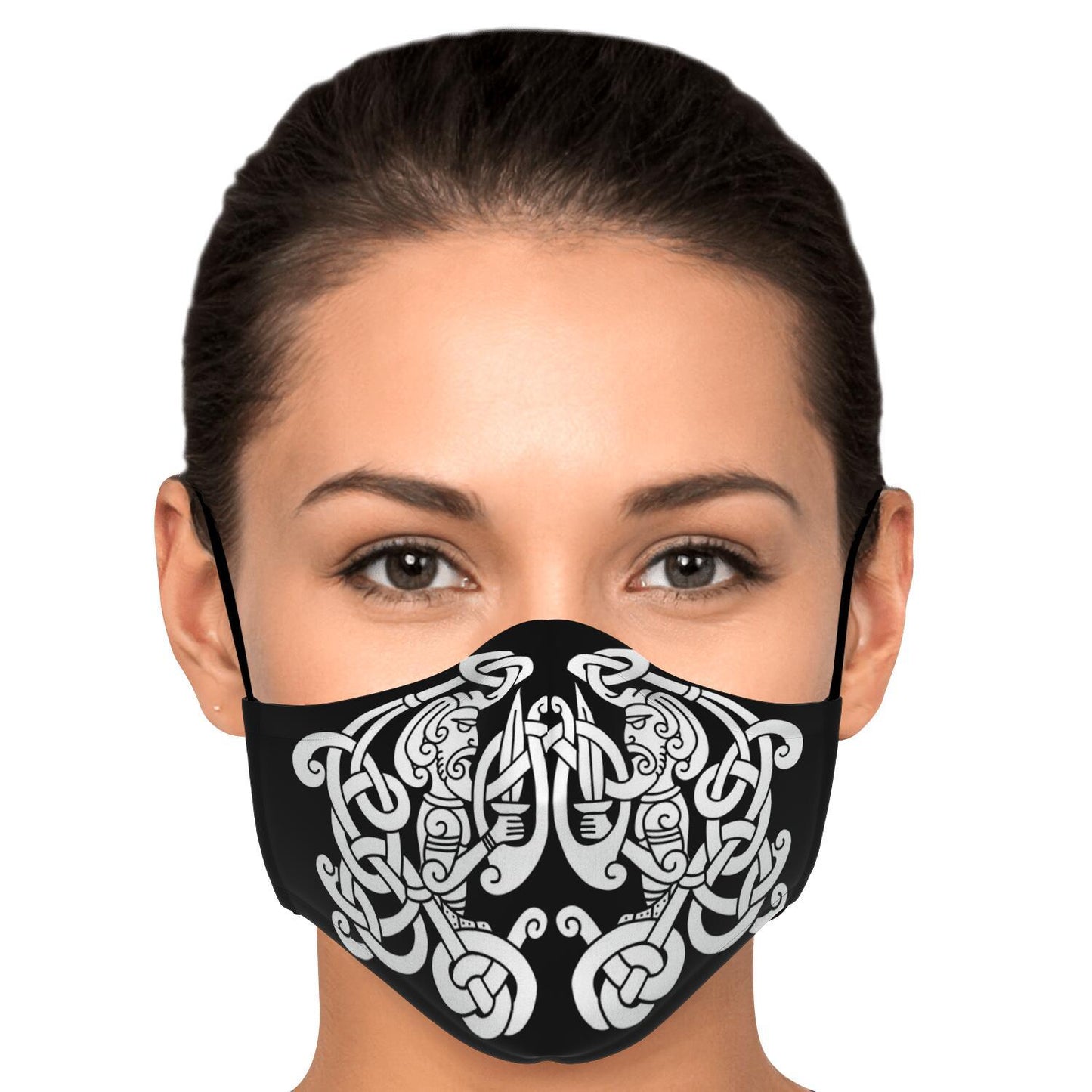 White Viking Guards Face Mask Cover