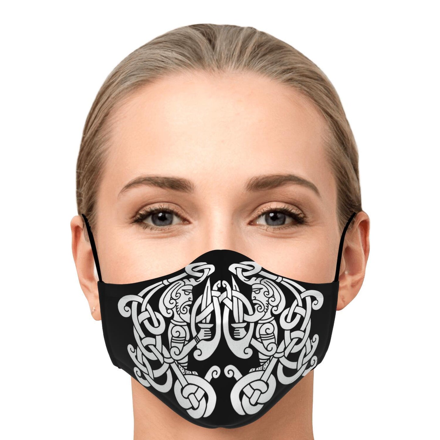 White Viking Guards Face Mask Cover