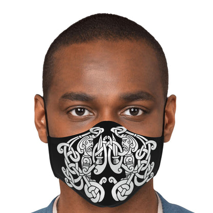 White Viking Guards Face Mask Cover