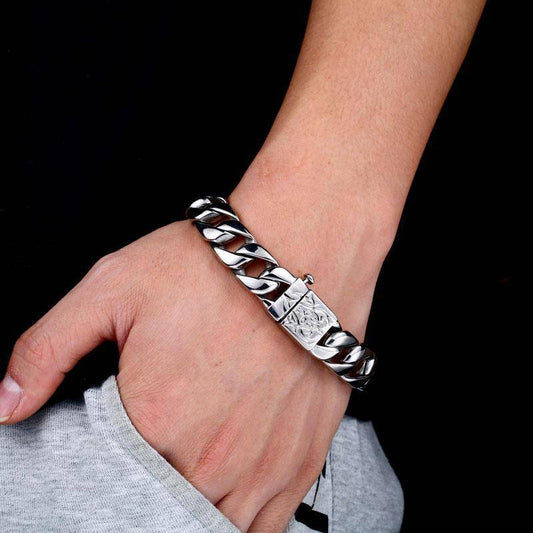 Wide Braided Men Bracelet - VikingsBrand