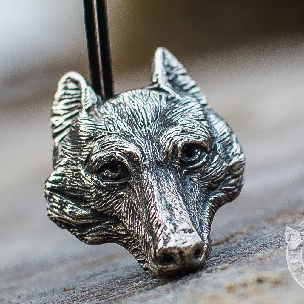 Wolf 925 Sterling Silver Pendant - VikingsBrand