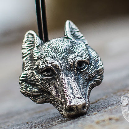 Wolf 925 Sterling Silver Pendant - VikingsBrand