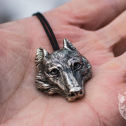 Wolf 925 Sterling Silver Pendant - VikingsBrand