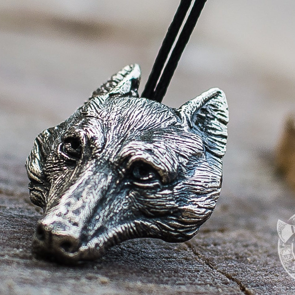 Wolf 925 Sterling Silver Pendant - VikingsBrand