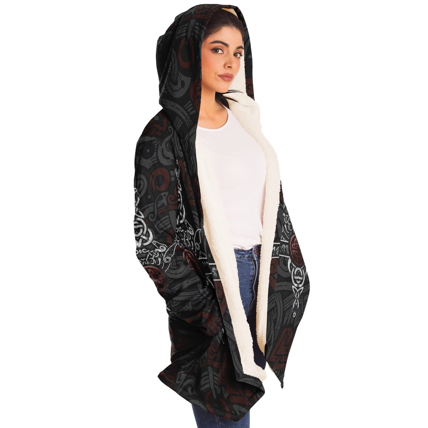 Wolf Head Premium Viking Cloak