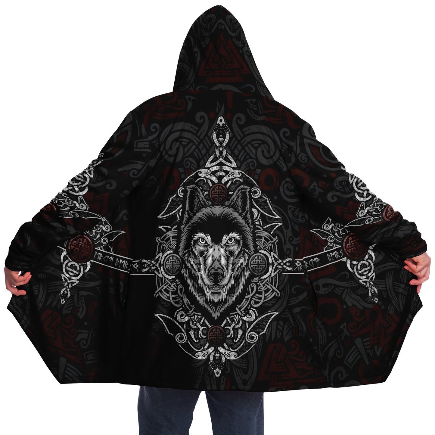 Wolf Head Premium Viking Cloak