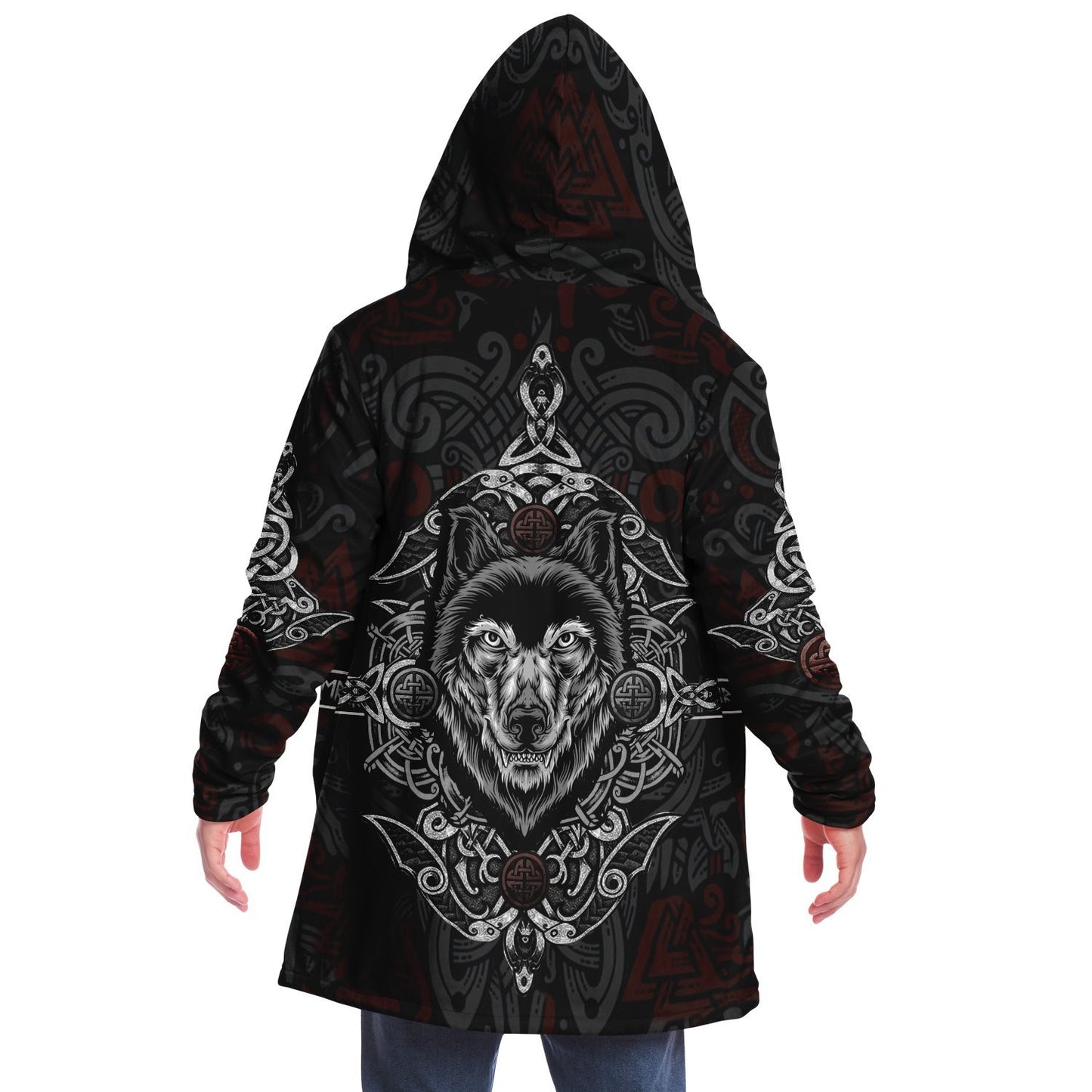 Wolf Head Premium Viking Cloak