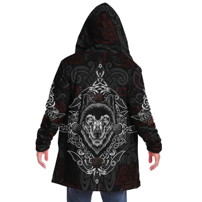 Wolf Head Premium Viking Cloak