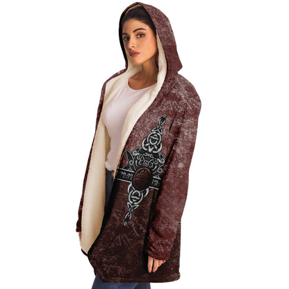 Wolf Head Premium Viking Red Cloak