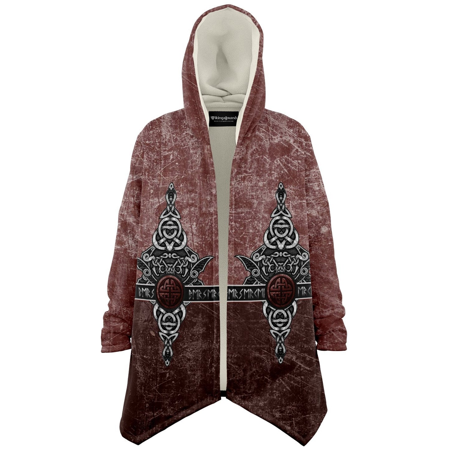 Wolf Head Premium Viking Red Cloak