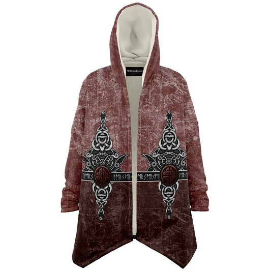 Wolf Head Premium Viking Red Cloak