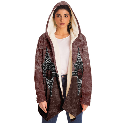 Wolf Head Premium Viking Red Cloak