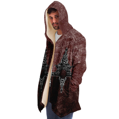 Wolf Head Premium Viking Red Cloak