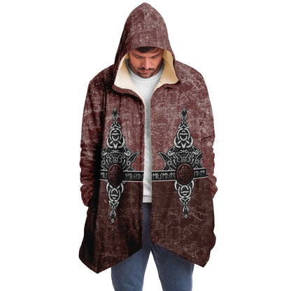 Wolf Head Premium Viking Red Cloak