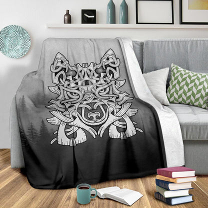Wolf in Spruce Forest Blanket