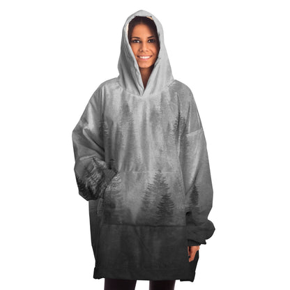 Wolf in Spruce Forest Hygge Snug Viking Hoodie - Back