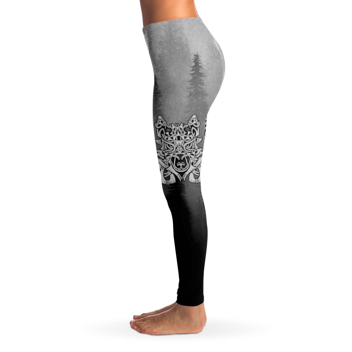 Wolf in Spruce Forest Leggings for Shieldmaiden