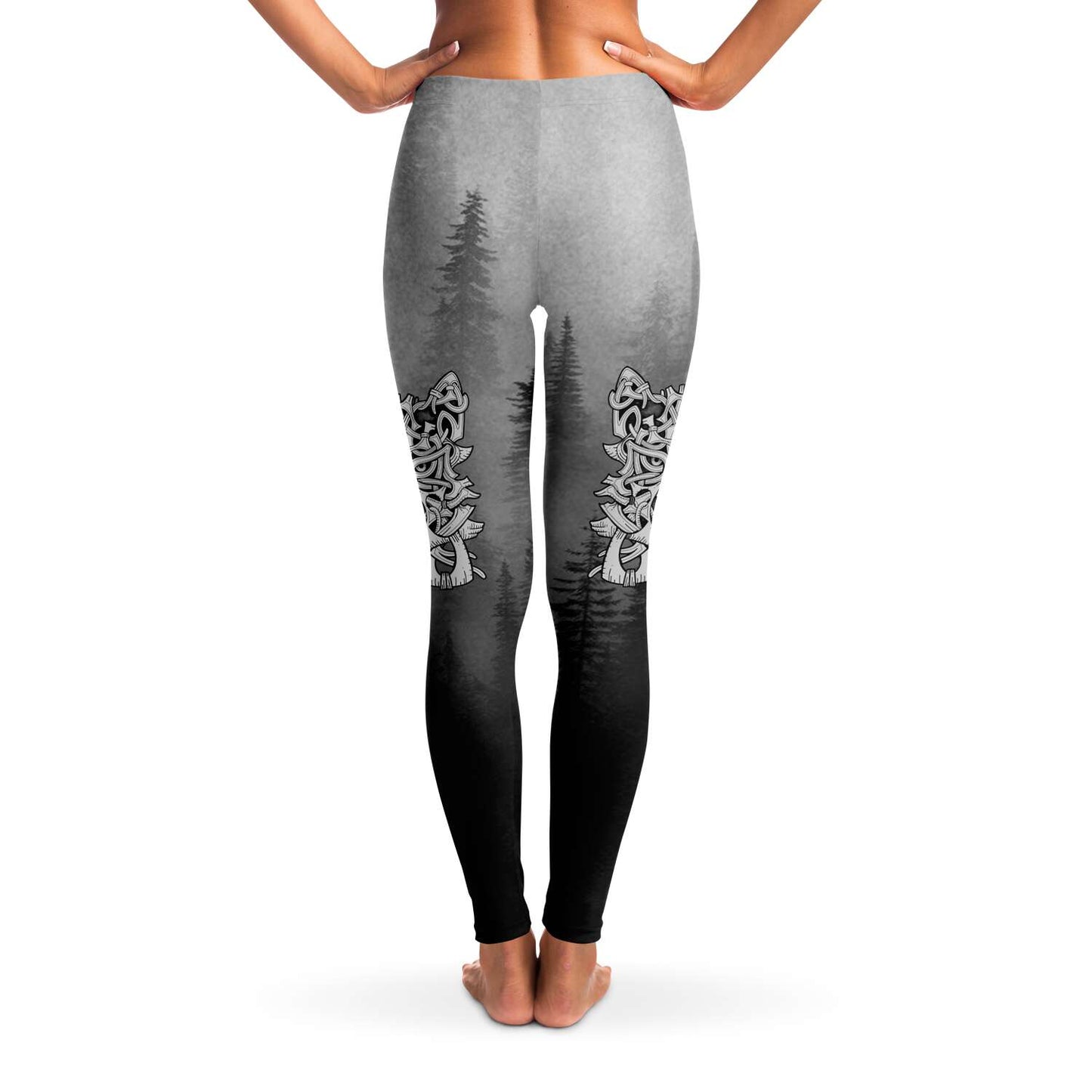 Wolf in Spruce Forest Leggings for Shieldmaiden