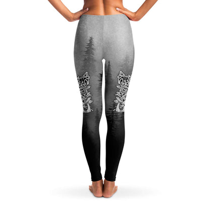 Wolf in Spruce Forest Leggings for Shieldmaiden