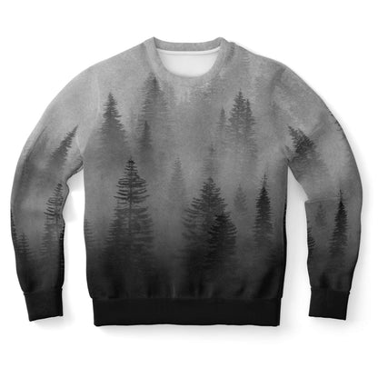 Wolf in Spruce Forest Sweatshirt - Back Design