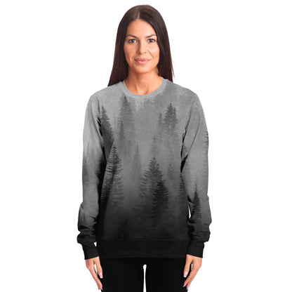 Wolf in Spruce Forest Sweatshirt - Back Design