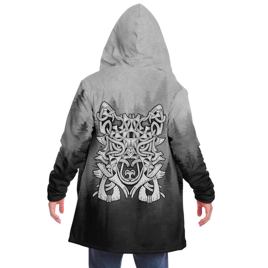 Wolf in Spruce Forest Unisex Viking Cloak