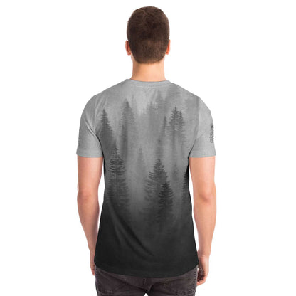Wolf in Spruce Forest Unisex Viking T-Shirt