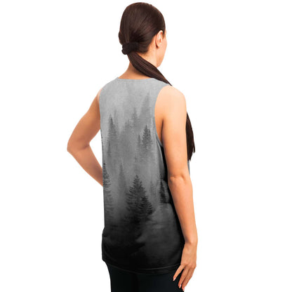 Wolf in Spruce Forest Unisex Viking Tank Top