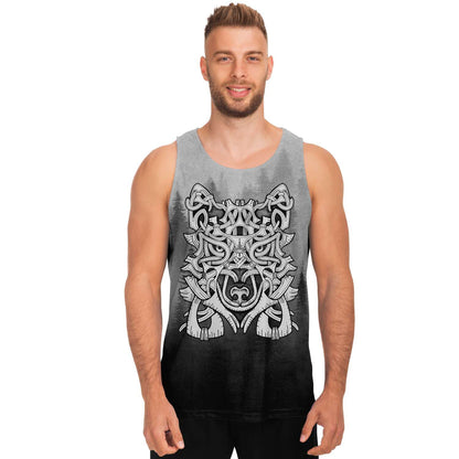 Wolf in Spruce Forest Unisex Viking Tank Top