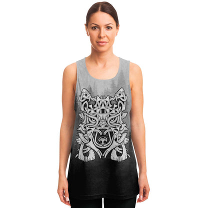 Wolf in Spruce Forest Unisex Viking Tank Top