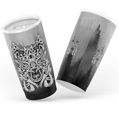 Wolf in Spruce Forest Viking 20oz Tumbler