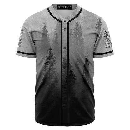 Wolf in Spruce Forest Viking Baseball Jersey