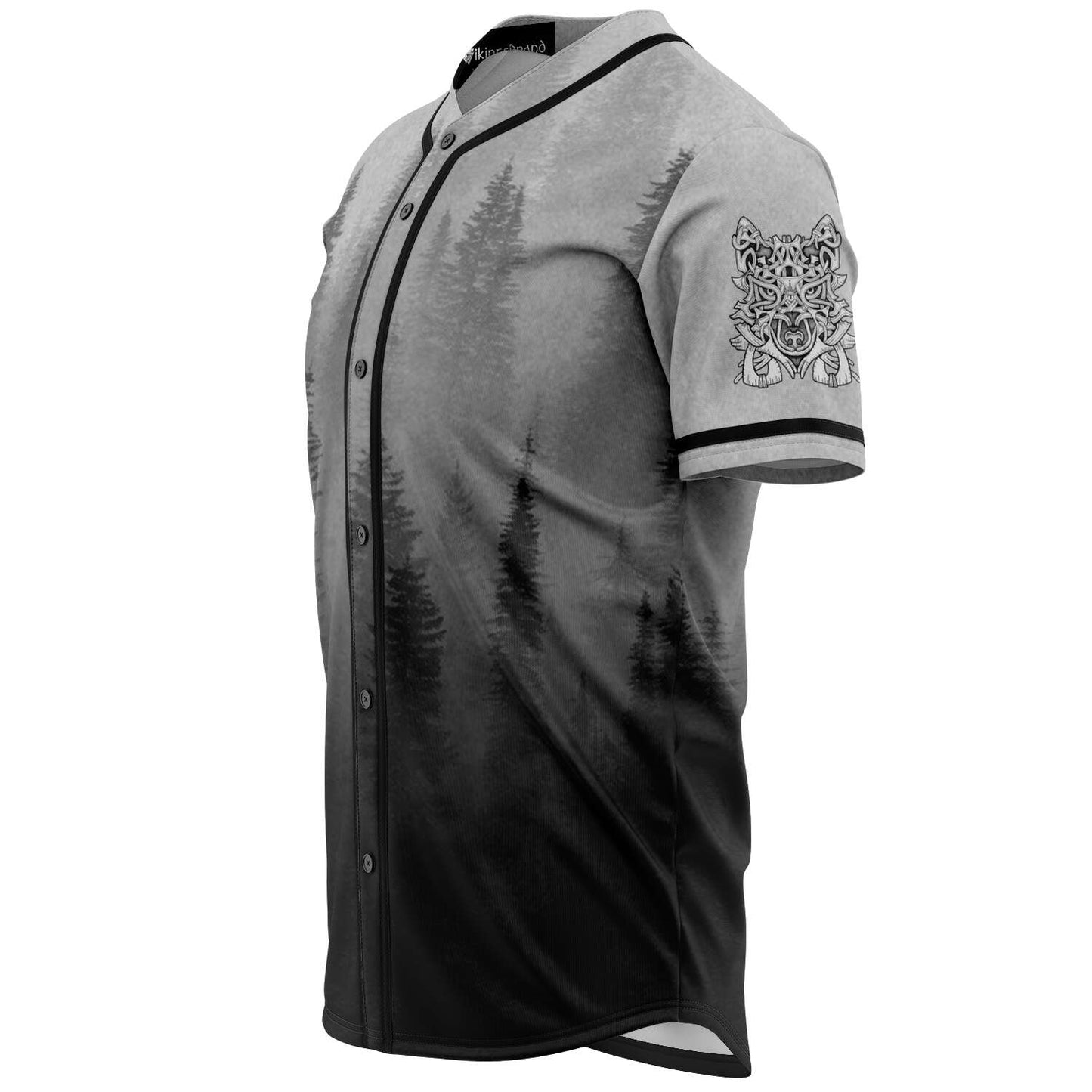 Wolf in Spruce Forest Viking Baseball Jersey