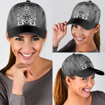 Wolf in Spruce Forest Viking Classic Cap