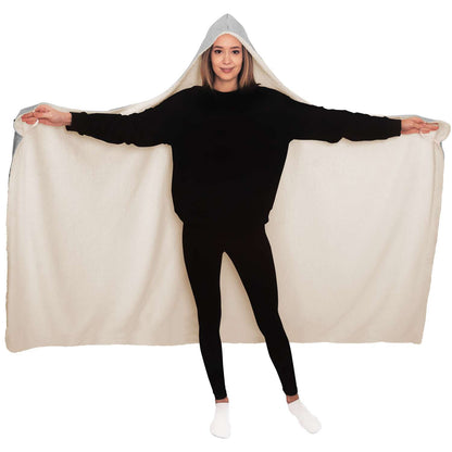 Wolf in Spruce Forest Viking Hooded Blanket