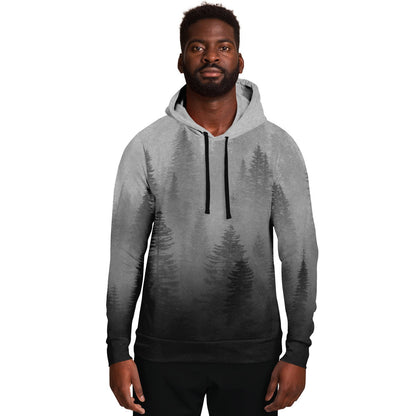 Wolf in Spruce Forest Viking Unisex Hoodie - Back