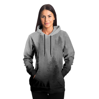 Wolf in Spruce Forest Viking Unisex Hoodie - Back