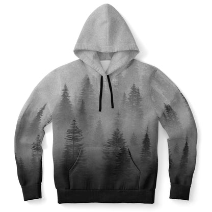 Wolf in Spruce Forest Viking Unisex Hoodie - Back