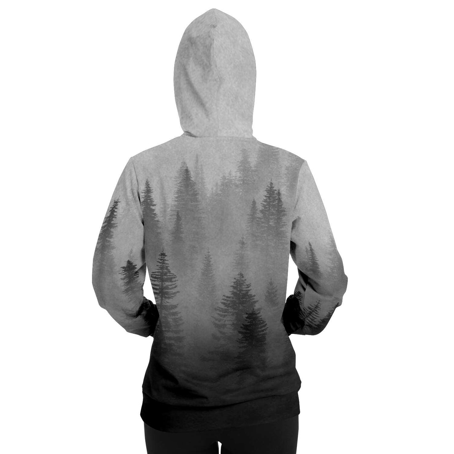Wolf in Spruce Forest Viking Unisex Hoodie - Front