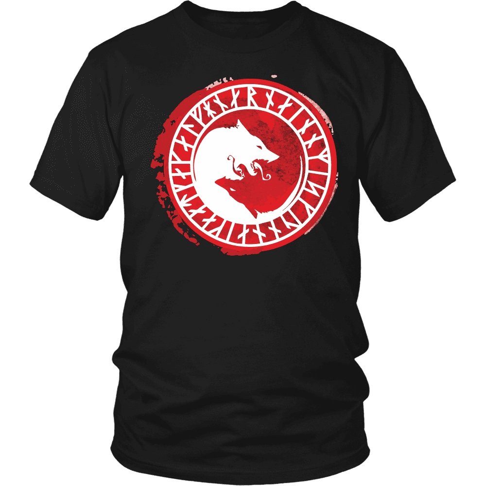 Wolf with Runes - VikingsBrand