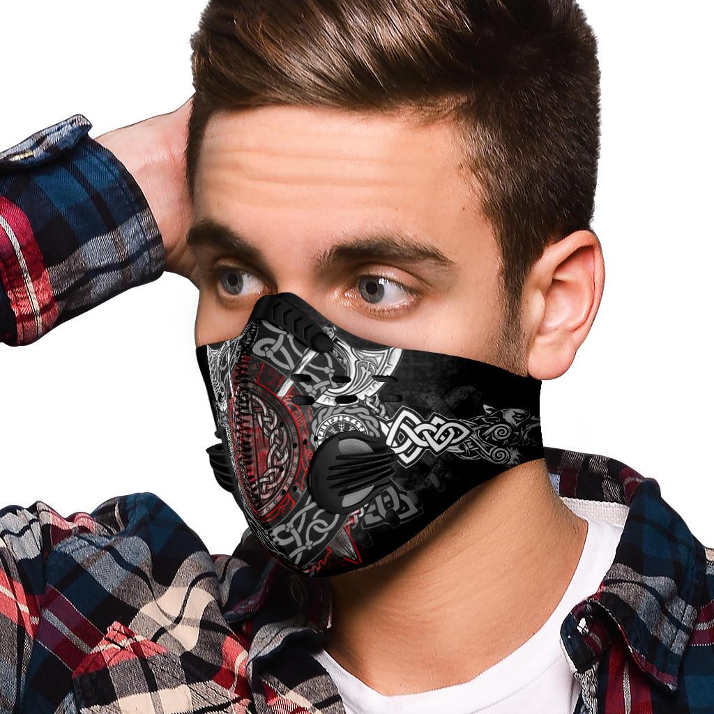 Wolves with Axe Premium Face Mask
