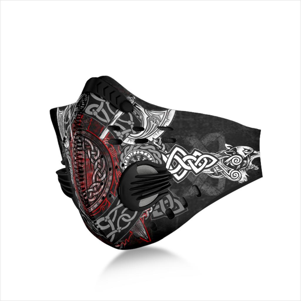 Wolves with Axe Premium Face Mask