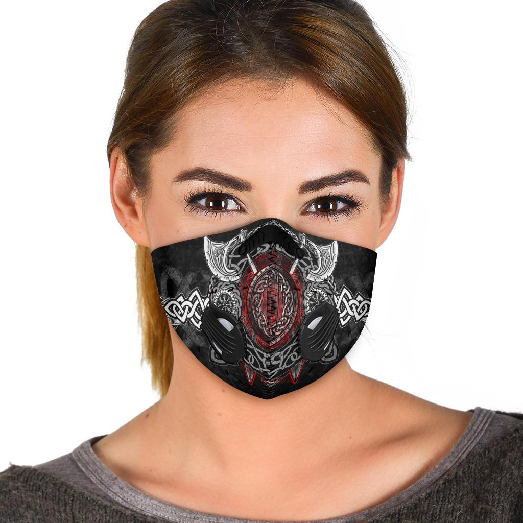 Wolves with Axe Premium Face Mask