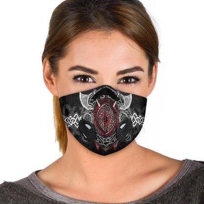 Wolves with Axe Premium Face Mask
