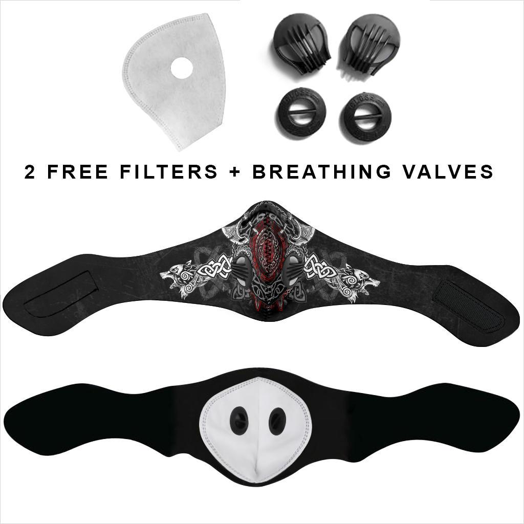 Wolves with Axe Premium Face Mask