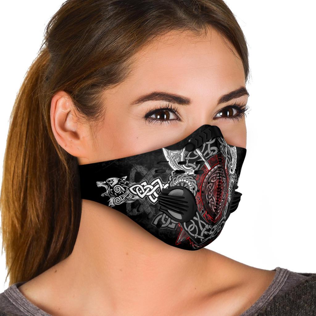 Wolves with Axe Premium Face Mask