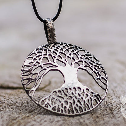 Yggdrasil 925 Sterling Silver Pendant - VikingsBrand